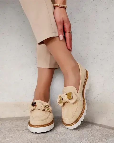 Resti Women's moccasins with bow Ezizer