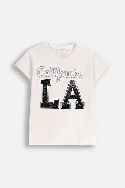 Dětské tričko Coccodrillo béžová barva, EVERYDAY GIRL A
