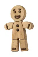 Dekorativní figurka Boyhood Gingerbread Man L 30 cm béžová barva