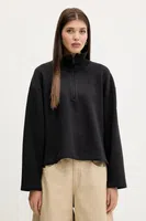 Mikina adidas ALL SZN dámská, černá barva, hladká, JM1659