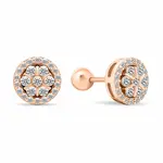 Brilio Silver Blyštivé bronzové náušnice se zirkony EA490R