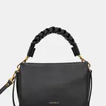 Kožená kabelka Coccinelle černá barva