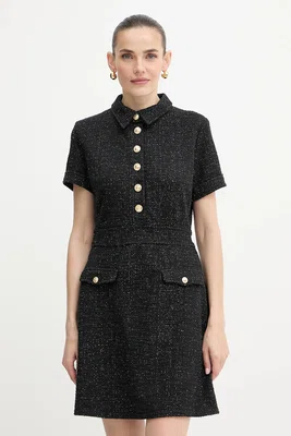 Šaty Guess TAMARA černá barva, mini, W5YK18 KCXO2