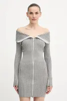 Šaty Guess KATHRYN šedá barva, mini, přiléhavé, W5YK28 Z30I2