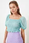 Trendyol Halenka - Zelená - Úzký střih