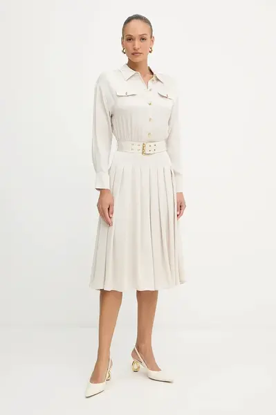 Šaty Marciano Guess ANITA béžová barva, midi, 5YGK32 7356A