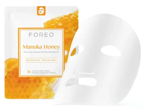 Foreo Oživující plátýnková maska pro zralou pleť Manuka Honey (Revitalizing Sheet Mask) 3 x 20 g