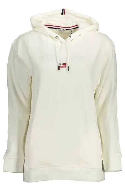 Bílá dámská mikina s kapucí