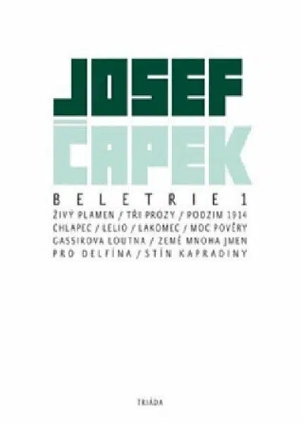 Beletrie 1 - Josef Čapek