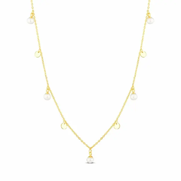 JwL Luxury Pearls Jemný náhrdelník s perlovými přívěsky JL0861