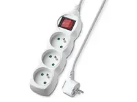 Prodlužovací kabel 3 zásuvky 3m GETI GEC33S s vypínačem