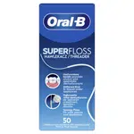 ORAL-B Super Floss Dentální nit s odměřenými vlákny 50 kusů