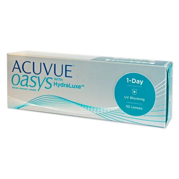 JOHNSON & JOHNSON Acuvue Oasys with HydraLuxe jednodenní 30 čoček, Počet dioptrií: -10,00, Počet kusů v balení: 30 ks, Průměr: 14,3, Zakřivení: 8,5