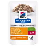 HILL'S Prescription Diet c/d Multicare Stress + Metabolic kapsičky pro kočky 12 x 85 g