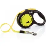 FLEXI New Neon vodítko pro psy pásek, Velikost vodítka: S - 5 m
