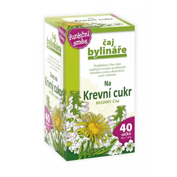 BYLINÁŘ Bylinný čaj Na krevní cukr 40 sáčků