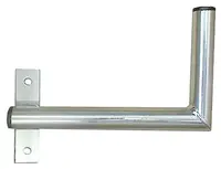 Konzola k oknu 25cm levá, trubka 28/2mm, výška 12cm žár.