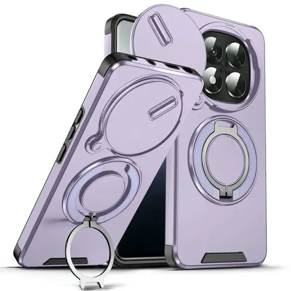 Camslide Stand obal, Xiaomi Redmi Note 14 Pro Plus 5G, fialový