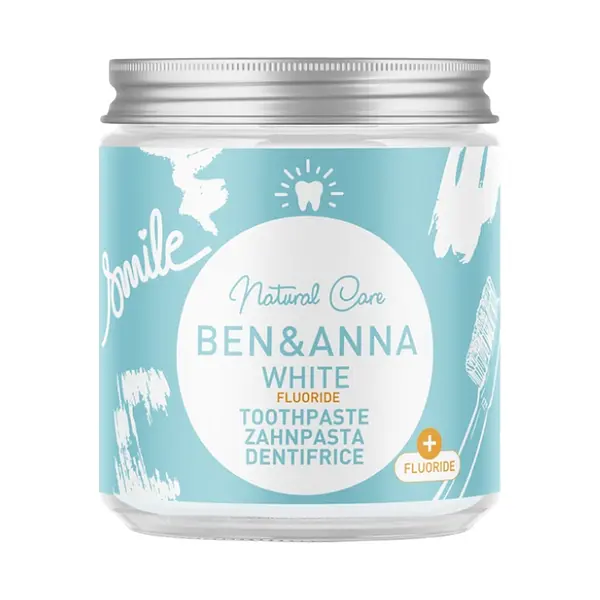 BEN&ANNA Zubní pasta bílá s fluoridem 100 ml