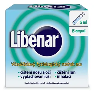 LIBENAR Víceúčelový fyziologický roztok 5 ml 15 kusů