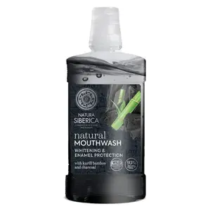 NATURA SIBERICA Přírodní ústní voda s Bambusovým uhlím 520 ml