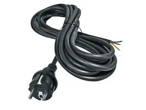 Flexo šňůra gumová 3x2,5mm2 5m černá  GETI