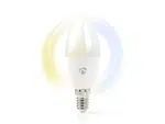 Smart LED žárovka E14 4.9W bílá NEDIS WIFILRW10E14 WiFi Tuya