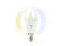 Smart LED žárovka E14 4.9W bílá NEDIS WIFILRW10E14 WiFi Tuya