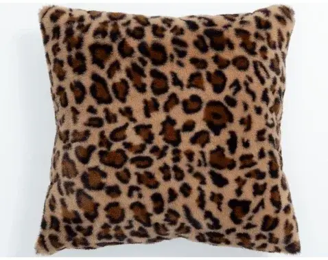 Dekoračný vankúš Fashion Leopard 45x45 cm, hnedý%