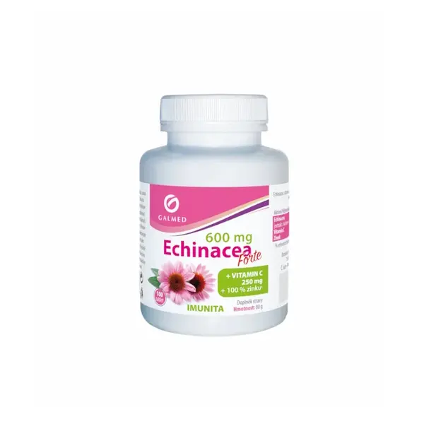GALMED Echinacea forte 600 mg + vitamín C + zinek 100 tablet