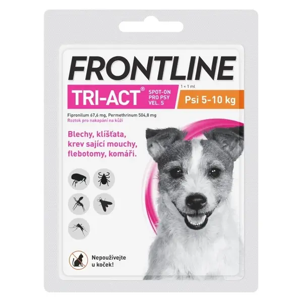 FRONTLINE Tri-Act Spot-on pro psy S 1 ml 1 pipeta
