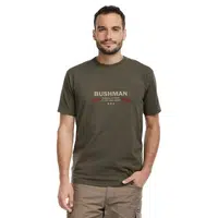 Bushman Pánské tričko Snyder, tmavá khaki XXL