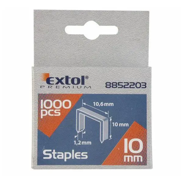 Spony 6mm 11,3x0,52x0,70mm EXTOL PREMIUM 8852501 1000ks