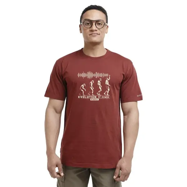Bushman Pánske tričko Colours, burgundy M