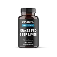ALLNATURE Grass fed beef liver 180 kapslí
