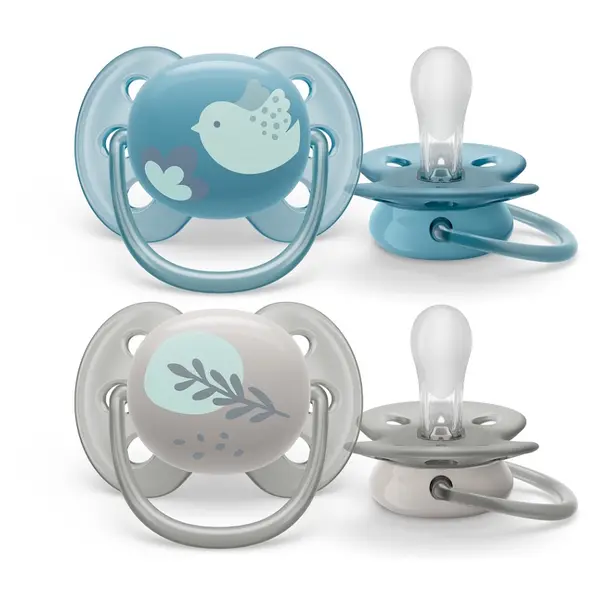 PHILIPS AVENT Šidítko ultrasoft premium zvířátko 6-18m chlapec 2 kusy