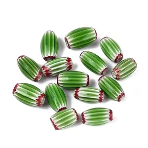 Handmade Millefiori Glass Lampwork Barrel Beads