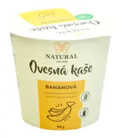 NATURAL JIHLAVA Ovesná kaše banánová bez lepku natural 80 g