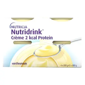 NUTRIDRINK Creme 2 kcal Protein příchuť vanilka 4 x 200 ml