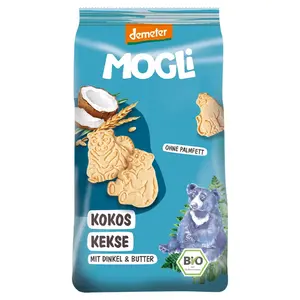 MOGLI Kokosové sušenky s certifikací Demeter 3r+ BIO 125 g