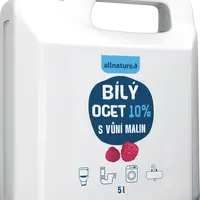 ALLNATURE Bílý ocet 10 % s vůní malin 5 l