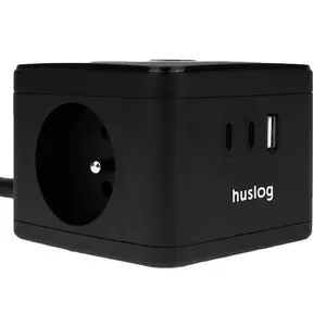 Prodlužovací kabel HUSLOG Smart Black 1,4m