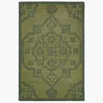 Flair Rugs VLNĚNÝ KOBEREC, 140/200 cm zelená