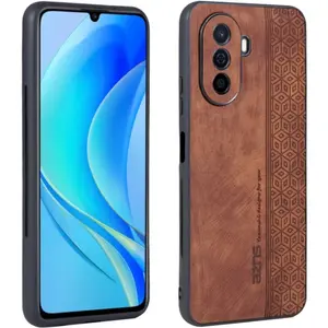 Puzdro Embossed Case pre Huawei Nova Y70 - Hnedá