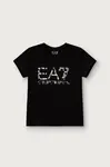 EA7 Emporio Armani  tričko detské bavlnené s elastanom