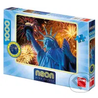 Zářící Socha Svobody NEON - puzzle z kategorie Svítící