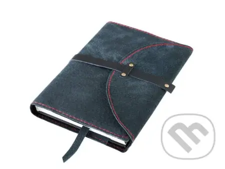 Obal spona s nýty: Černá semiš