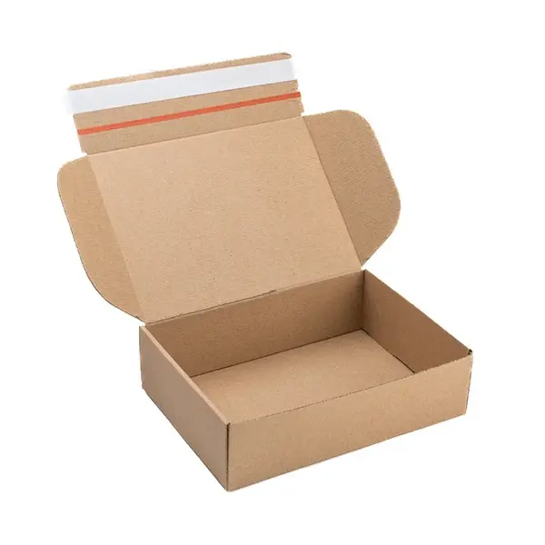 20 ks - Krabice poštovní hnědá 264x194x76 s lepicí a odtrhávací páskou