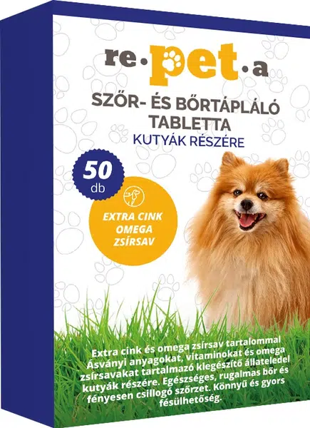Repeta tablety o starostlivosť o srsť a pokožku pre psov 50 ks