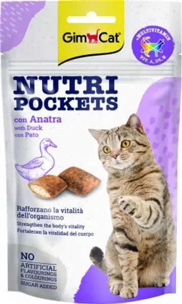 GimCat Nutri Pockets Kačica 60 g